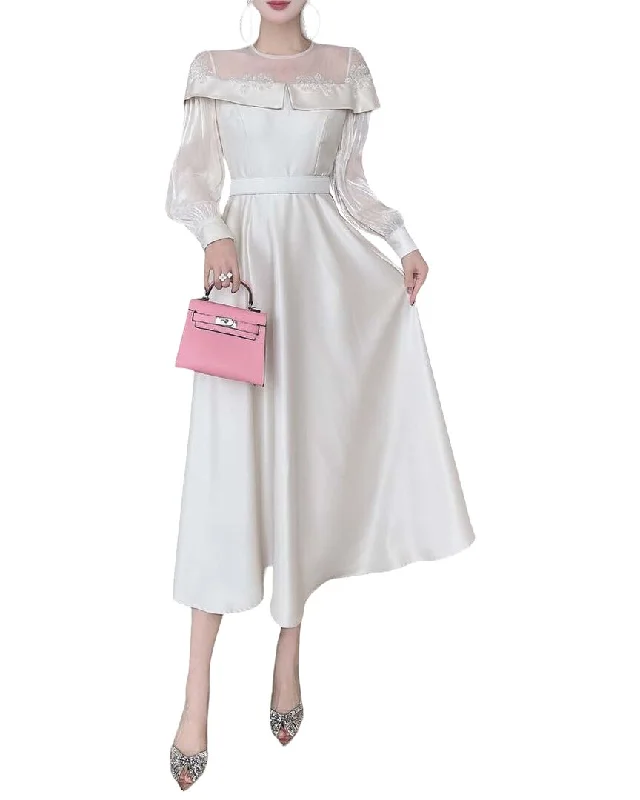 BURRYCO Midi Dress Comfortable Adjustable Strap Midi Dress