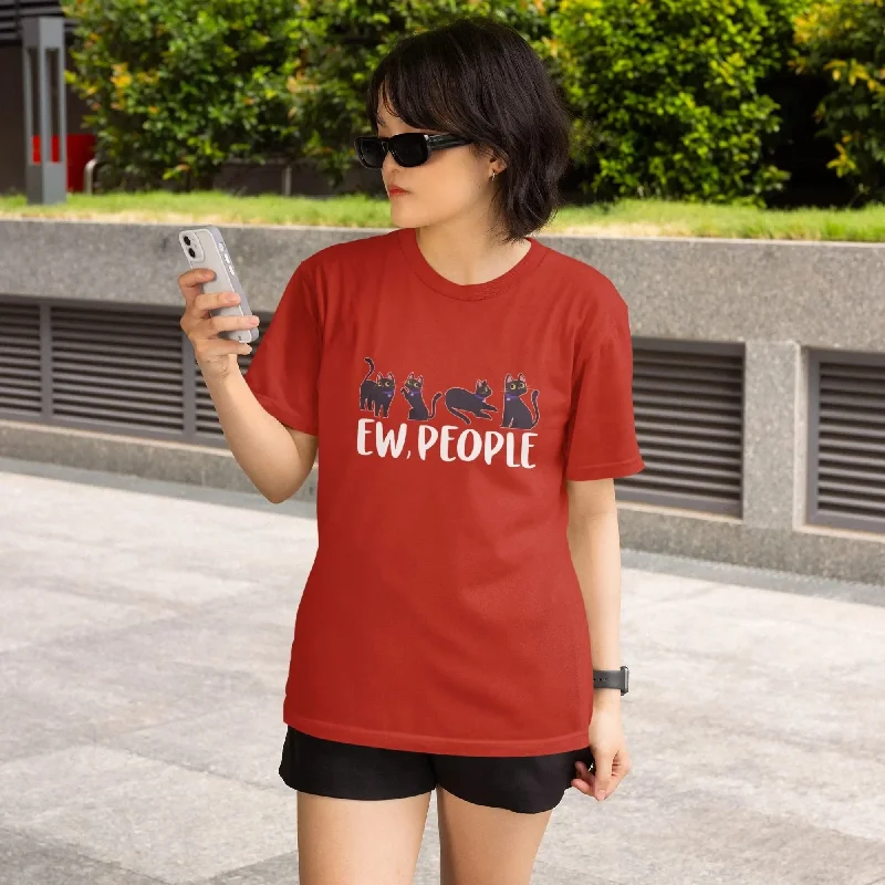 EW, People Round Neck Half Sleeve Classic T-Shirt Jersey Fabric Tulle Fabric Batik Fabric EW, People Round Neck Half Sleeve Classic T-Shirt Jersey Fabric Tulle Fabric Batik Fabric