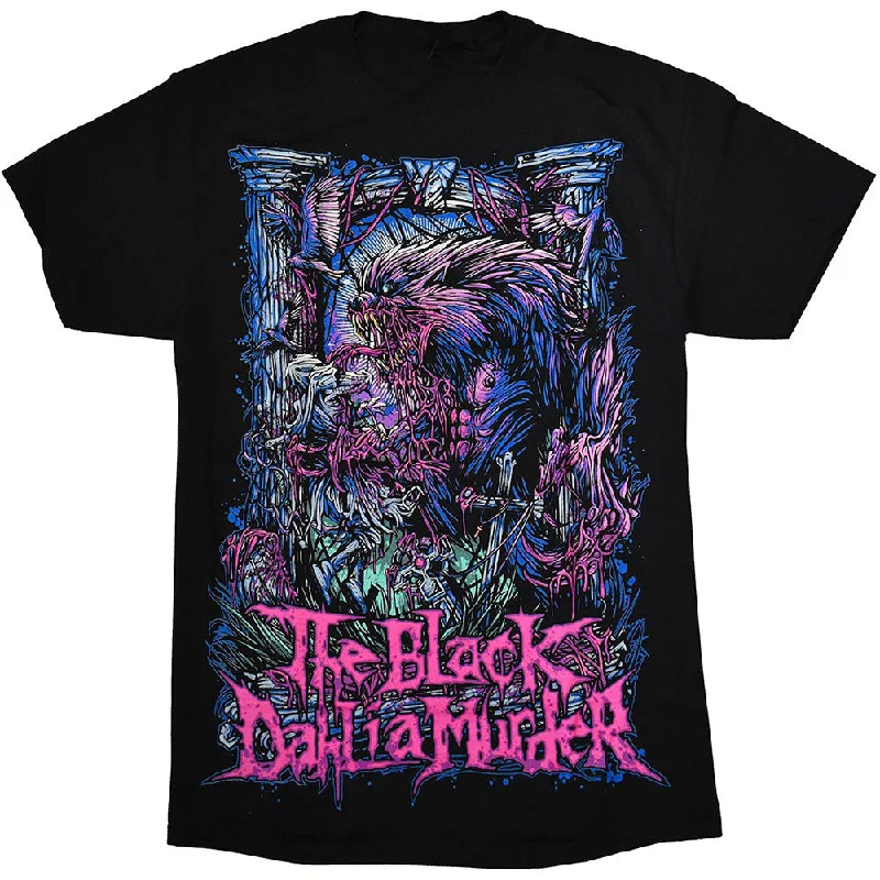 The Black Dahlia Murder | Official Band T-Shirt | Wolfman Graphic Embroidered Appliqued The Black Dahlia Murder | Official Band T-Shirt | Wolfman Graphic Embroidered Appliqued