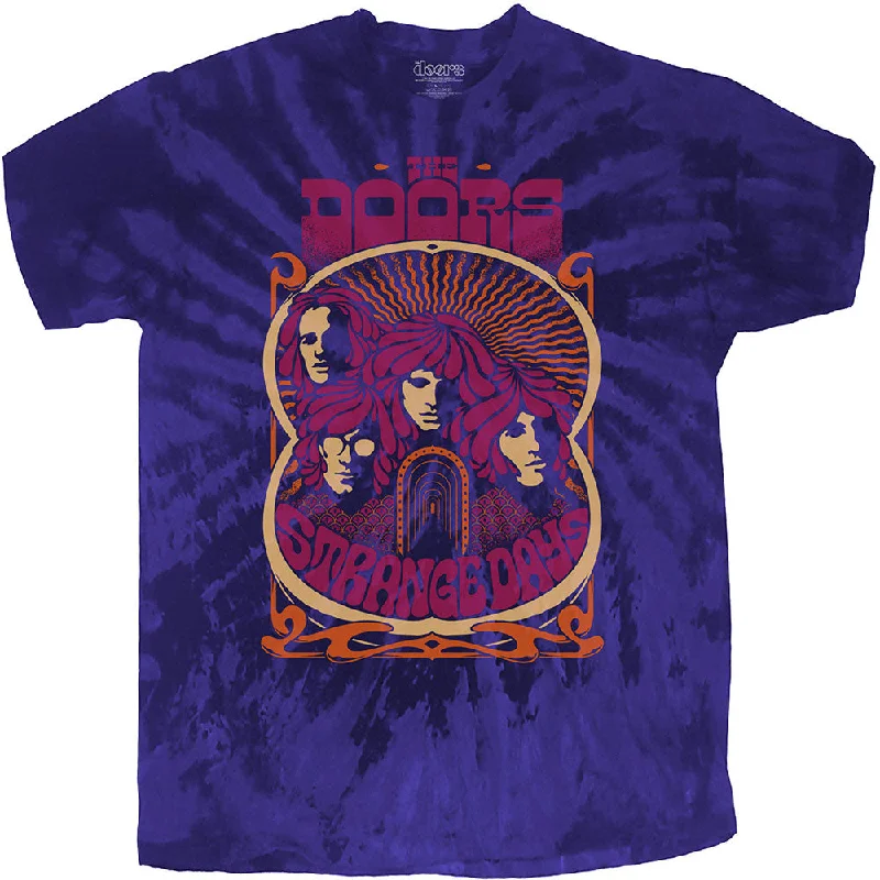 The Doors | Official Band T-shirt | Strange Days (Dip-Dye) Spandex Blend Rayon Blend Denim Blend The Doors | Official Band T-shirt | Strange Days (Dip-Dye) Spandex Blend Rayon Blend Denim Blend