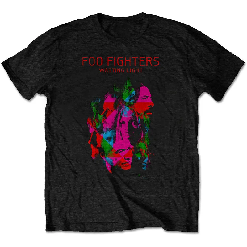 Foo Fighters | Official Band T-Shirt | Wasting Light V-Neck T-Shirt Long Sleeve Cotton