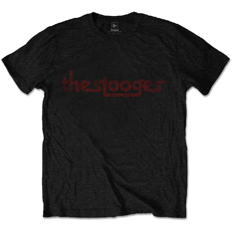 Iggy & The Stooges | Official Band T-shirt | Vintage Logo Graphic T-Shirt Round Neck Polyester Iggy & The Stooges | Official Band T-shirt | Vintage Logo Graphic T-Shirt Round Neck Polyester