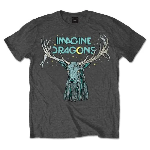 Imagine Dragons | Official Band T-shirt | Elk in Stars Cotton Fabric Linen Fabric Terry Fabric Imagine Dragons | Official Band T-shirt | Elk in Stars Cotton Fabric Linen Fabric Terry Fabric