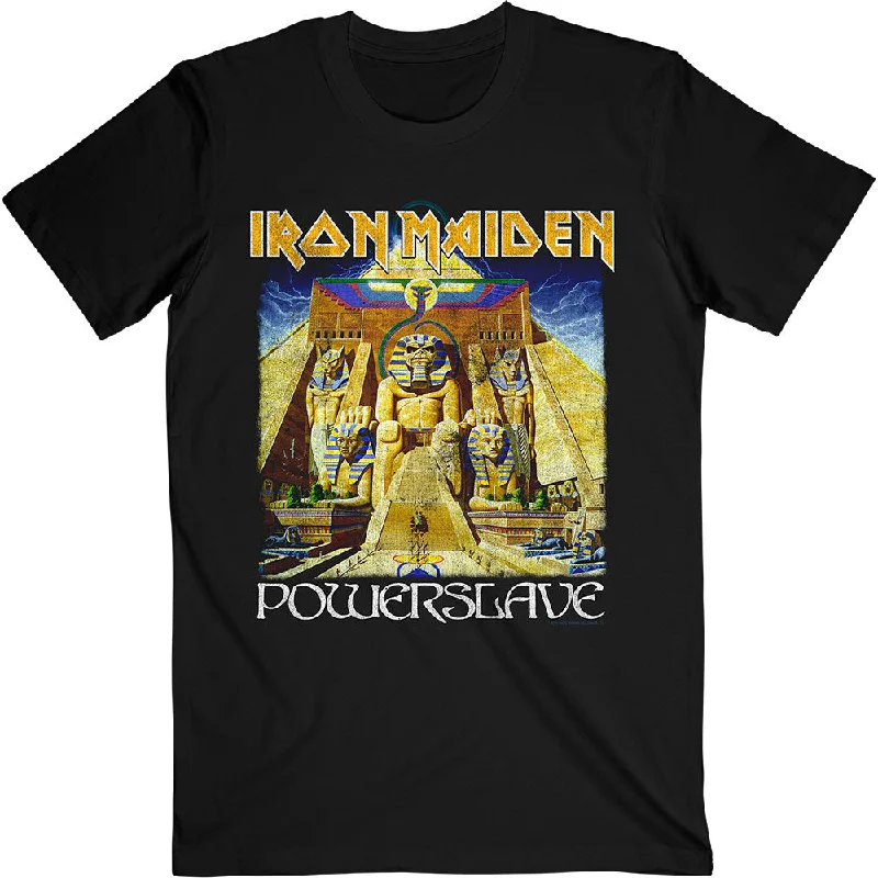 Iron Maiden | Official Band T-shirt | Powerslave World Slavery Tour (Back Print) Rayon Fabric Velvet Fabric Corduroy Fabric Iron Maiden | Official Band T-shirt | Powerslave World Slavery Tour (Back Print) Rayon Fabric Velvet Fabric Corduroy Fabric