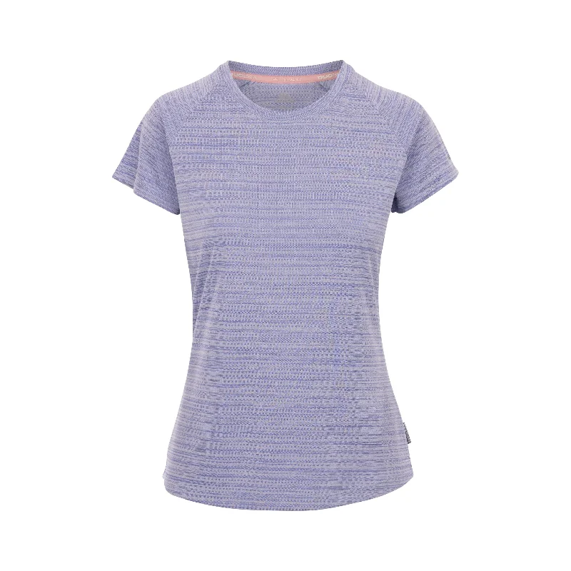 Vickland Women's Active T-Shirt in Sky Blue Marl Jersey Fabric Tulle Fabric Batik Fabric Vickland Women's Active T-Shirt in Sky Blue Marl Jersey Fabric Tulle Fabric Batik Fabric