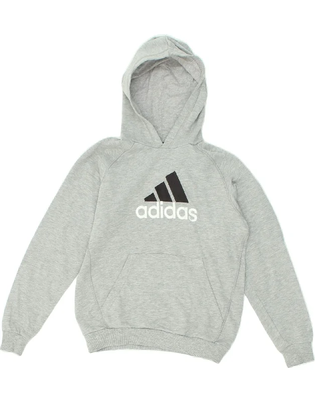 ADIDAS Boys Graphic Hoodie Jumper 11-12 Years Grey Cotton Hoodie Dress Longline Feminine ADIDAS Boys Graphic Hoodie Jumper 11-12 Years Grey Cotton Hoodie Dress Longline Feminine