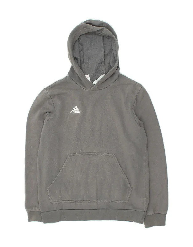 ADIDAS Boys Graphic Hoodie Jumper 13-14 Years Grey Cotton Hoodie Sweatshirt Pullover ADIDAS Boys Graphic Hoodie Jumper 13-14 Years Grey Cotton Hoodie Sweatshirt Pullover