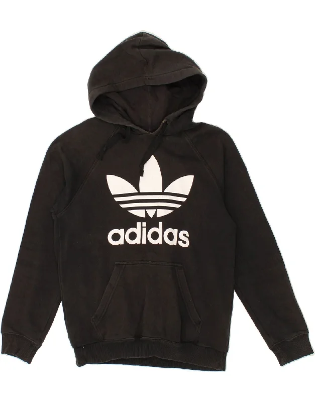 ADIDAS Mens Graphic Hoodie Jumper Small Black Cotton Hoodie with Strings Custom Fit Adjustable ADIDAS Mens Graphic Hoodie Jumper Small Black Cotton Hoodie with Strings Custom Fit Adjustable