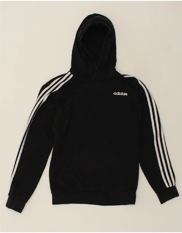 ADIDAS Mens Hoodie Jumper Small Black Cotton Hoodie with Bell Sleeves Flared Feminine ADIDAS Mens Hoodie Jumper Small Black Cotton Hoodie with Bell Sleeves Flared Feminine