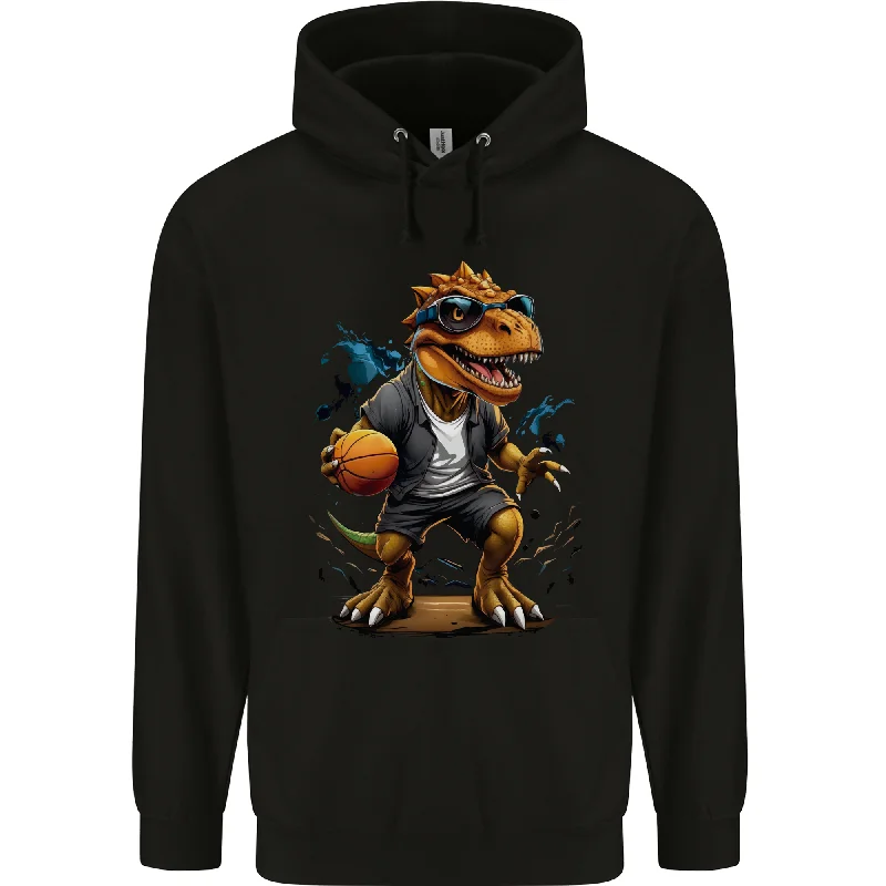 Basketball T-Rex Dinosaur Mens 80% Cotton Hoodie Hoodie with Illustration Artistic Creative Basketball T-Rex Dinosaur Mens 80% Cotton Hoodie Hoodie with Illustration Artistic Creative