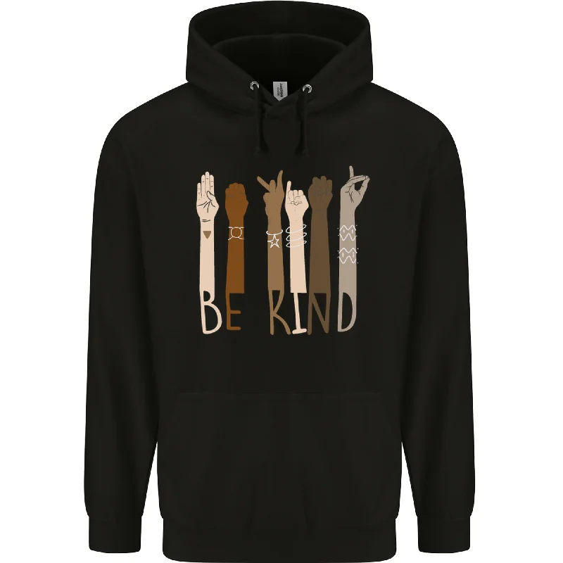 Be Kind in Sign Black Lives Matter LGBT Mens 80% Cotton Hoodie Hoodie with Sequins Glamorous Eye-catching Be Kind in Sign Black Lives Matter LGBT Mens 80% Cotton Hoodie Hoodie with Sequins Glamorous Eye-catching