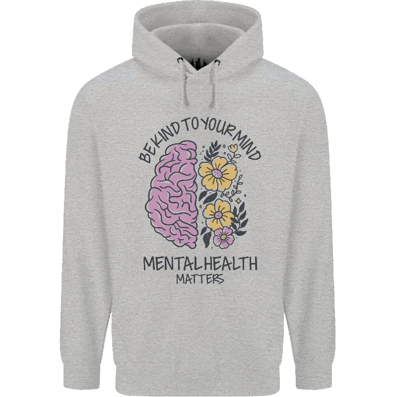 Be Kind to Your Mind Mental Health Mens 80% Cotton Hoodie Hoodie with Frayed Bohemian Relaxed Be Kind to Your Mind Mental Health Mens 80% Cotton Hoodie Hoodie with Frayed Bohemian Relaxed