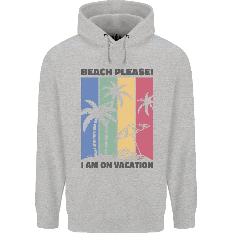 Beach Please Im on Vacation Funny Mens 80% Cotton Hoodie Hoodie with Hem Patch Decorative Personalized Beach Please Im on Vacation Funny Mens 80% Cotton Hoodie Hoodie with Hem Patch Decorative Personalized