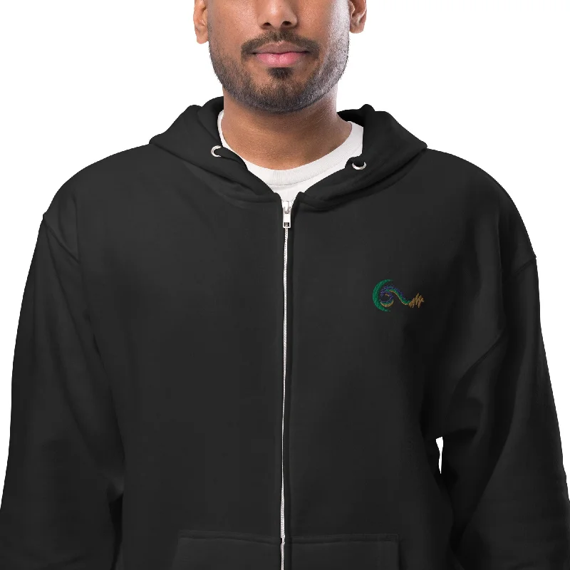 Bright Side Lifestyle Logo | Unisex fleece zip up hoodie Hoodie with Gradient Ombre Colorful Bright Side Lifestyle Logo | Unisex fleece zip up hoodie Hoodie with Gradient Ombre Colorful
