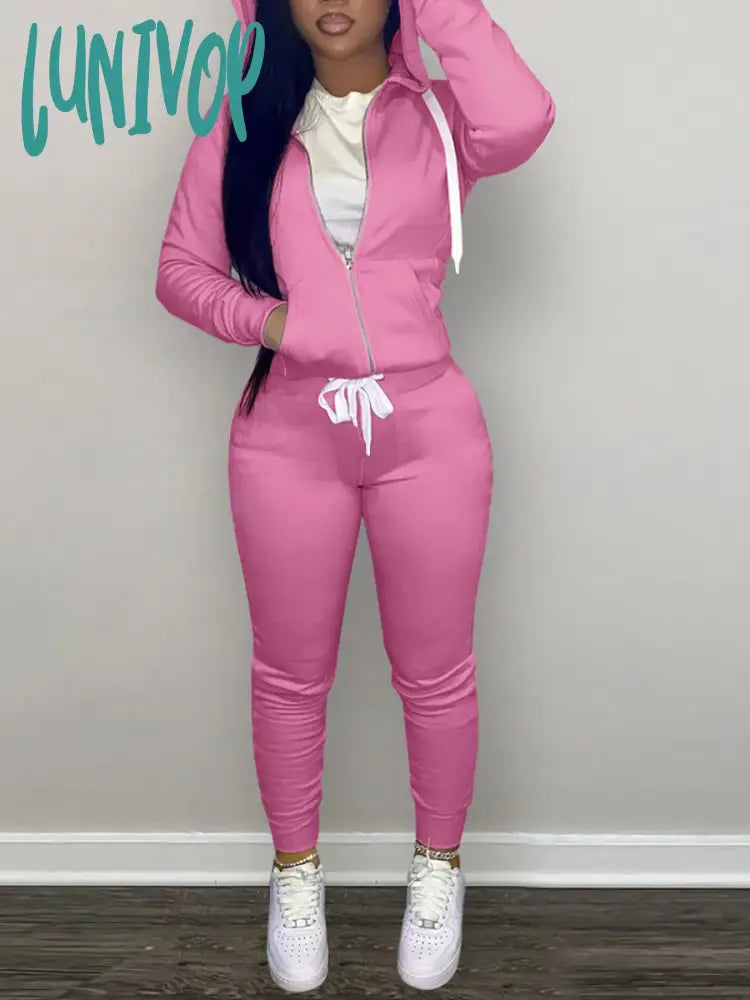 Lunivop Kangaroo Pocket Drawstring Tracksuit Set Spring Autumn Women Tracksuits Set Hoodies Pants Set+Leggings Matching Outfits Hoodie with Embroidery Detailed Premium Lunivop Kangaroo Pocket Drawstring Tracksuit Set Spring Autumn Women Tracksuits Set Hoodies Pants Set+Leggings Matching Outfits Hoodie with Embroidery Detailed Premium