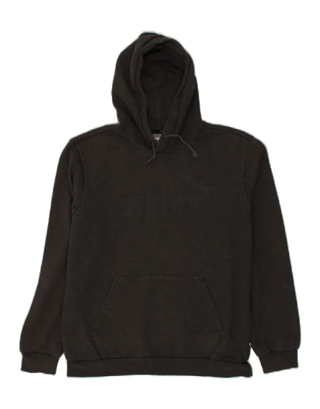 PUMA Mens Graphic Hoodie Jumper Medium Grey Cotton Hoodie with Bell Sleeves Flared Feminine PUMA Mens Graphic Hoodie Jumper Medium Grey Cotton Hoodie with Bell Sleeves Flared Feminine