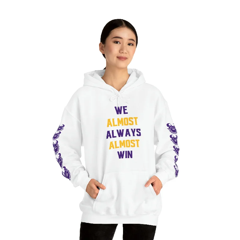 Unisex Heavy Blend™ Hooded Sweatshirt - ALMOST + Game Day Helmet (Sleeves) Hoodie with Neon Bright Vibrant Unisex Heavy Blend™ Hooded Sweatshirt - ALMOST + Game Day Helmet (Sleeves) Hoodie with Neon Bright Vibrant