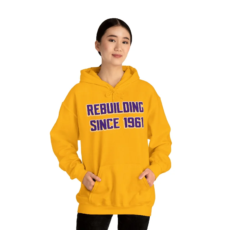 Unisex Heavy Blend™ Hoodie - Rebuilding Since 1961 Hoodie with Hem Patch Decorative Personalized Unisex Heavy Blend™ Hoodie - Rebuilding Since 1961 Hoodie with Hem Patch Decorative Personalized
