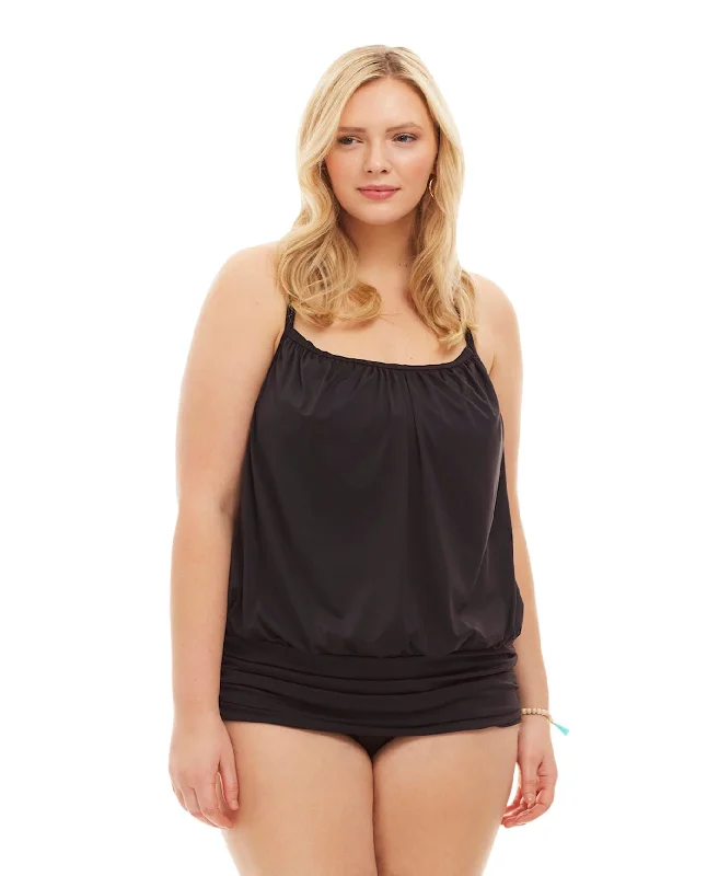 Always For Me by Fit 4U Black Plus Size Luxury Racerback Tankini Top with Matching Tankini Bottom Quick-Dry Swimsuit Always For Me by Fit 4U Black Plus Size Luxury Racerback Tankini Top with Matching Tankini Bottom Quick-Dry Swimsuit