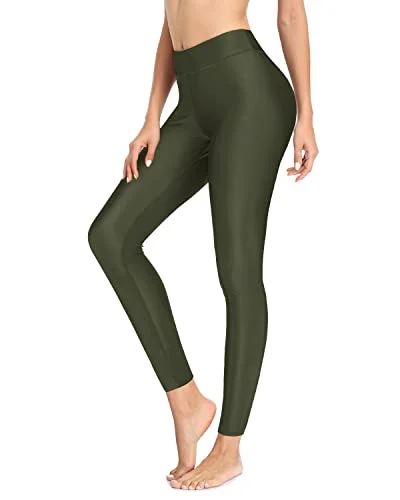 High Waisted Swimsuit Pants for Women UPF 50+ Swimming Leggings Retro Swimwear Style High Waisted Swimsuit Pants for Women UPF 50+ Swimming Leggings Retro Swimwear Style