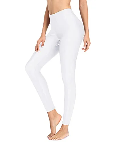 High Waisted Swimsuit Pants Upf 50+ Rash Guard Pants Swim Pants For Women-White Minimalist One-Piece High Waisted Swimsuit Pants Upf 50+ Rash Guard Pants Swim Pants For Women-White Minimalist One-Piece