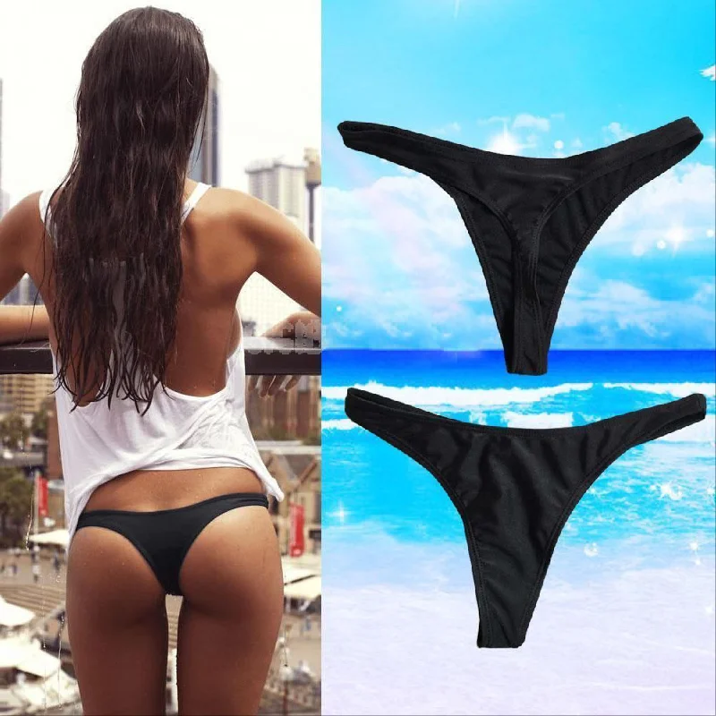 Hot Sale Women Sexy Bikini Bottom Swimwear Beach Bathing T-Back Thong G-string Black Bathing Swimming Beach Swimwear Trunks Elegant Swimsuit Bottoms Hot Sale Women Sexy Bikini Bottom Swimwear Beach Bathing T-Back Thong G-string Black Bathing Swimming Beach Swimwear Trunks Elegant Swimsuit Bottoms