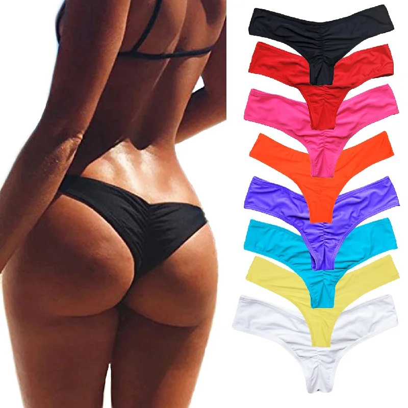 Swimwear Women Briefs Bikini Bottom Side Ties Brazilian Thong Swimsuit Classic Cut Bottoms Biquini Swim Short Ladies Swimsuit Luxury Swimsuit Style Swimwear Women Briefs Bikini Bottom Side Ties Brazilian Thong Swimsuit Classic Cut Bottoms Biquini Swim Short Ladies Swimsuit Luxury Swimsuit Style