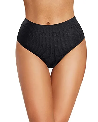 Women High Waisted Bikini Bottoms High Cut Full Coverage Swim Bottoms Bold Color Swimsuit Women High Waisted Bikini Bottoms High Cut Full Coverage Swim Bottoms Bold Color Swimsuit