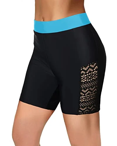Women High Waisted Swim Shorts Tummy Control Long Board Shorts Bottoms-Black Adjustable Strap Swimsuit Women High Waisted Swim Shorts Tummy Control Long Board Shorts Bottoms-Black Adjustable Strap Swimsuit