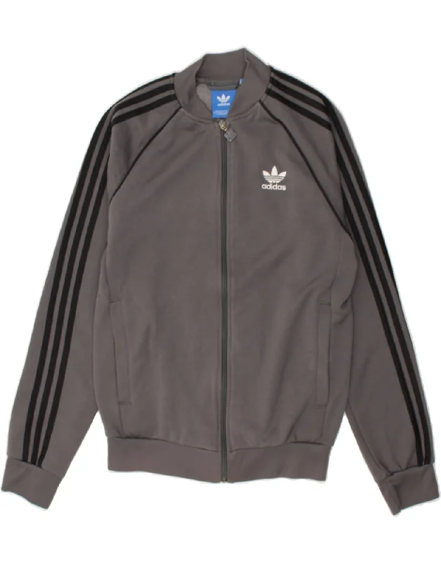 ADIDAS Womens Tracksuit Top Jacket UK 10 Small Grey Polyester Rayon Jacket Velvet Jacket Corduroy Jacket ADIDAS Womens Tracksuit Top Jacket UK 10 Small Grey Polyester Rayon Jacket Velvet Jacket Corduroy Jacket