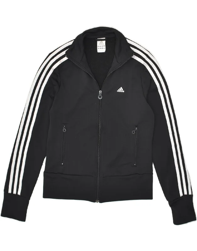 ADIDAS Womens Tracksuit Top Jacket UK 12 Medium Black Polyester One-Shoulder Jacket Off-the-Shoulder Jacket Asymmetrical Jacket ADIDAS Womens Tracksuit Top Jacket UK 12 Medium Black Polyester One-Shoulder Jacket Off-the-Shoulder Jacket Asymmetrical Jacket