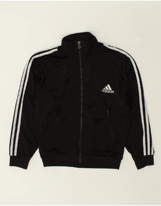 ADIDAS Womens Tracksuit Top Jacket UK 14 Medium Black Polyester Stand-Up Collar Roll-Neck Collar Turtle Neck ADIDAS Womens Tracksuit Top Jacket UK 14 Medium Black Polyester Stand-Up Collar Roll-Neck Collar Turtle Neck