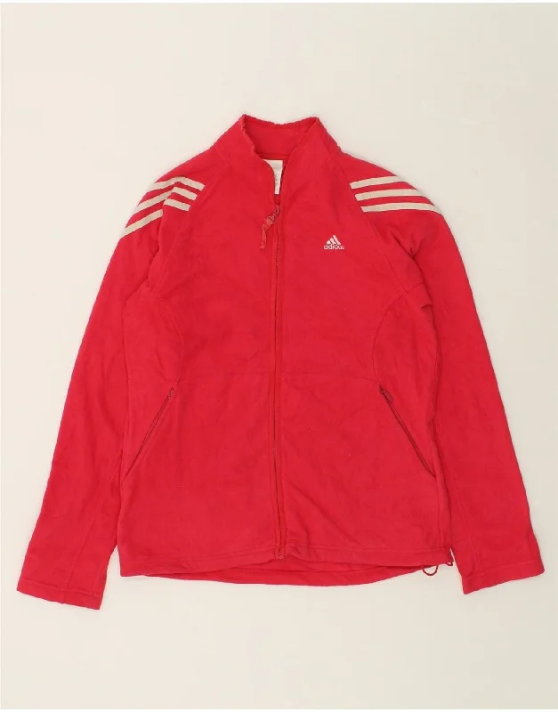 ADIDAS Womens Tracksuit Top Jacket UK 14 Medium Red Polyester Satin Jacket Silk Jacket Chiffon Jacket ADIDAS Womens Tracksuit Top Jacket UK 14 Medium Red Polyester Satin Jacket Silk Jacket Chiffon Jacket