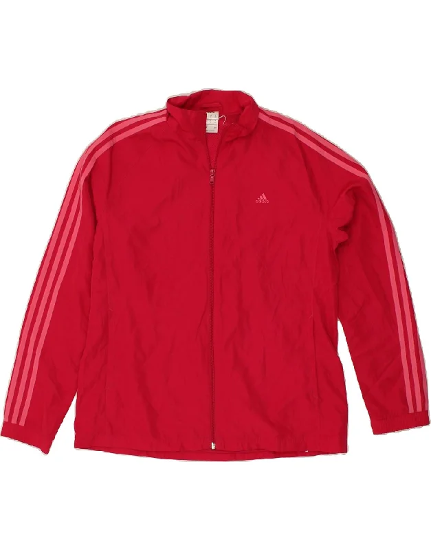 ADIDAS Womens Tracksuit Top Jacket UK 18 XL Red Polyester Nylon Jacket Polyester Jacket Spandex Jacket ADIDAS Womens Tracksuit Top Jacket UK 18 XL Red Polyester Nylon Jacket Polyester Jacket Spandex Jacket