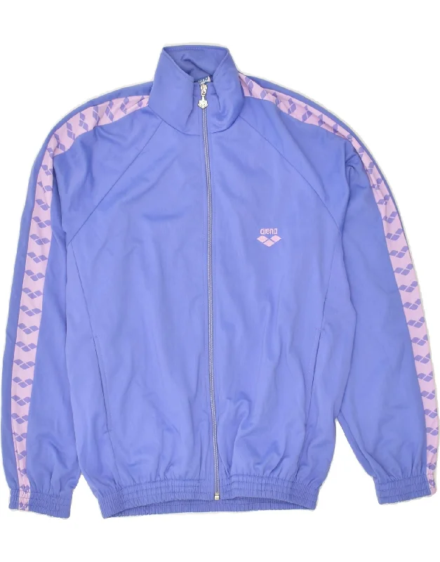 ARENA Womens Tracksuit Top Jacket UK 16 Large Blue Polyester Satin Jacket Silk Jacket Chiffon Jacket ARENA Womens Tracksuit Top Jacket UK 16 Large Blue Polyester Satin Jacket Silk Jacket Chiffon Jacket