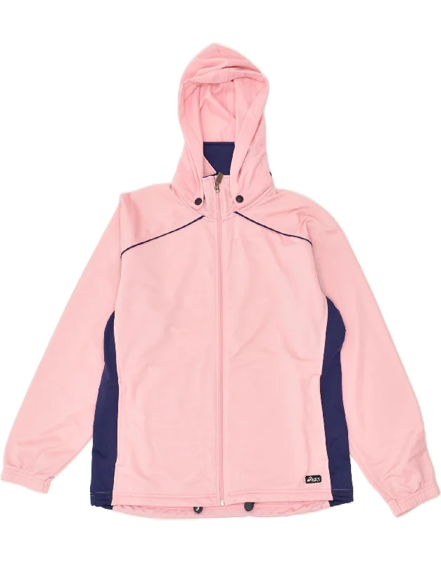 ASICS Womens Hooded Tracksuit Top Jacket UK 16 Large Pink Colourblock Faux Fur Jacket Real Fur Jacket Shearling Jacket ASICS Womens Hooded Tracksuit Top Jacket UK 16 Large Pink Colourblock Faux Fur Jacket Real Fur Jacket Shearling Jacket