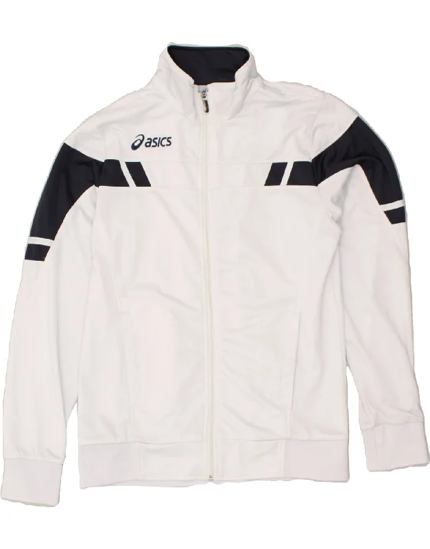 ASICS Womens Tracksuit Top Jacket UK 18 XL White Polyester Toggled Jacket Drawstring Jacket Belted Jacket ASICS Womens Tracksuit Top Jacket UK 18 XL White Polyester Toggled Jacket Drawstring Jacket Belted Jacket