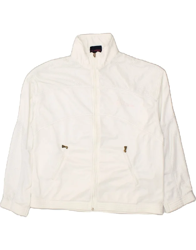 AUSTRALIAN Womens Tracksuit Top Jacket EU 44 XL White Hooded Jacket Caped Jacket Shawl Collar Jacket AUSTRALIAN Womens Tracksuit Top Jacket EU 44 XL White Hooded Jacket Caped Jacket Shawl Collar Jacket