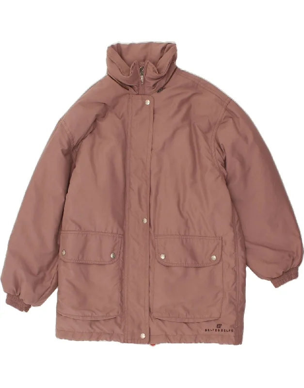 BELFE & BELFE Womens Loose Fit Ski Jacket IT 44 Medium Beige Print Jacket Jacquard Jacket Patchwork Jacket BELFE & BELFE Womens Loose Fit Ski Jacket IT 44 Medium Beige Print Jacket Jacquard Jacket Patchwork Jacket