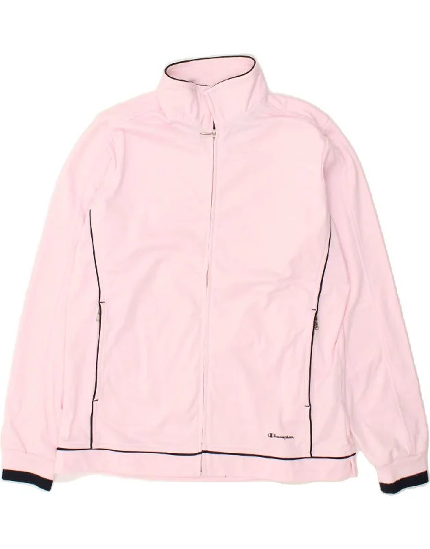 CHAMPION Womens Easy Fit Tracksuit Top Jacket UK 16 Large Pink Quilted Jacket Puffer Jacket Insulated Jacket CHAMPION Womens Easy Fit Tracksuit Top Jacket UK 16 Large Pink Quilted Jacket Puffer Jacket Insulated Jacket