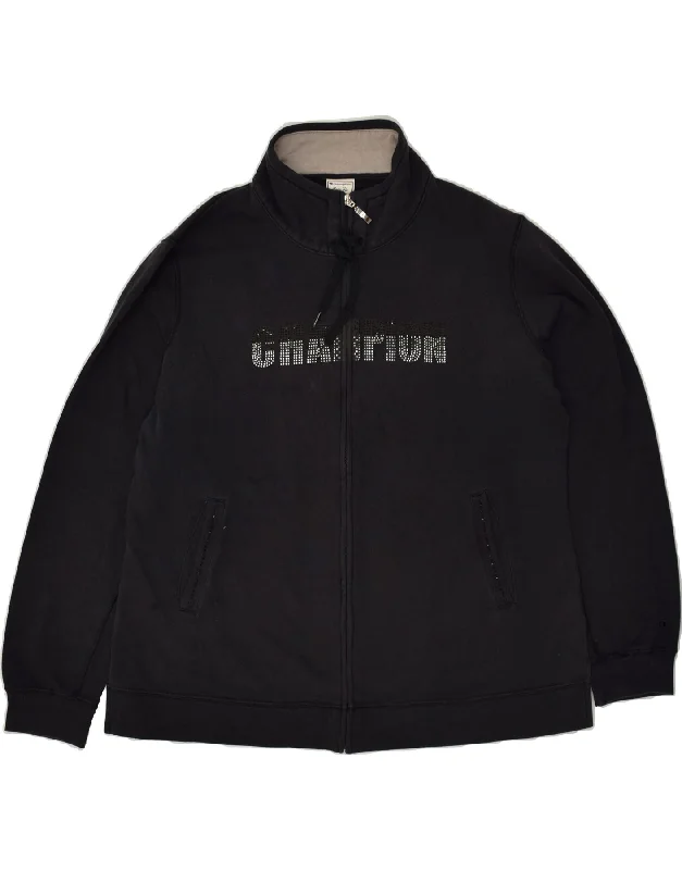 CHAMPION Womens Graphic Tracksuit Top Jacket UK 18 XL Navy Blue Cotton Wool Jacket Cashmere Jacket Tweed Jacket CHAMPION Womens Graphic Tracksuit Top Jacket UK 18 XL Navy Blue Cotton Wool Jacket Cashmere Jacket Tweed Jacket