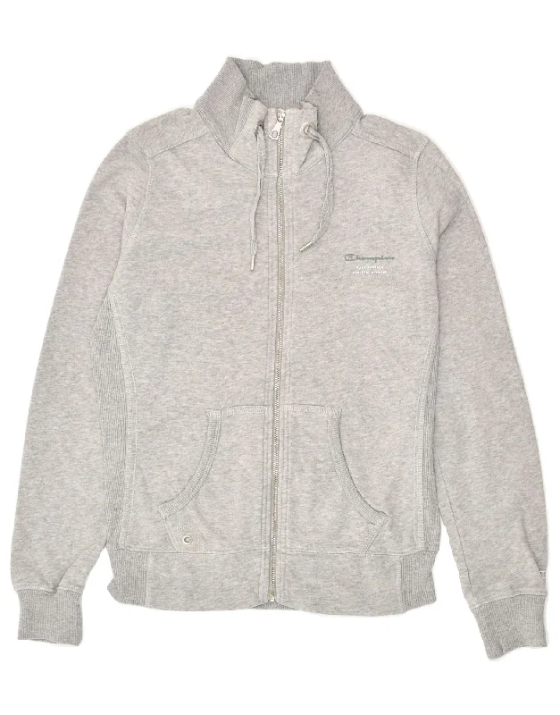 CHAMPION Womens Tracksuit Top Jacket UK 10 Small Grey Cotton Chenille Fabric Brocade Fabric Lace Fabric CHAMPION Womens Tracksuit Top Jacket UK 10 Small Grey Cotton Chenille Fabric Brocade Fabric Lace Fabric