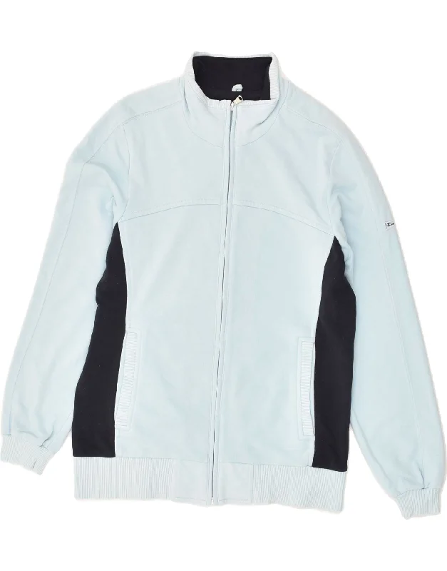 CHAMPION Womens Tracksuit Top Jacket UK 14 Medium Blue Cotton Appliqued Jacket Beaded Jacket Sequined Jacket CHAMPION Womens Tracksuit Top Jacket UK 14 Medium Blue Cotton Appliqued Jacket Beaded Jacket Sequined Jacket