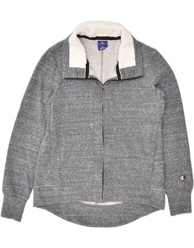 CHAMPION Womens Tracksuit Top Jacket UK 14 Medium Grey Denim Jacket Leather Jacket Suede Jacket CHAMPION Womens Tracksuit Top Jacket UK 14 Medium Grey Denim Jacket Leather Jacket Suede Jacket