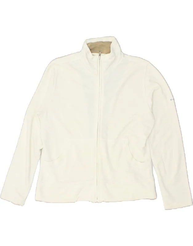 CHAMPION Womens Tracksuit Top Jacket UK 16 Large Off White Cotton Plaid Jacket Tartan Jacket Houndstooth Jacket CHAMPION Womens Tracksuit Top Jacket UK 16 Large Off White Cotton Plaid Jacket Tartan Jacket Houndstooth Jacket