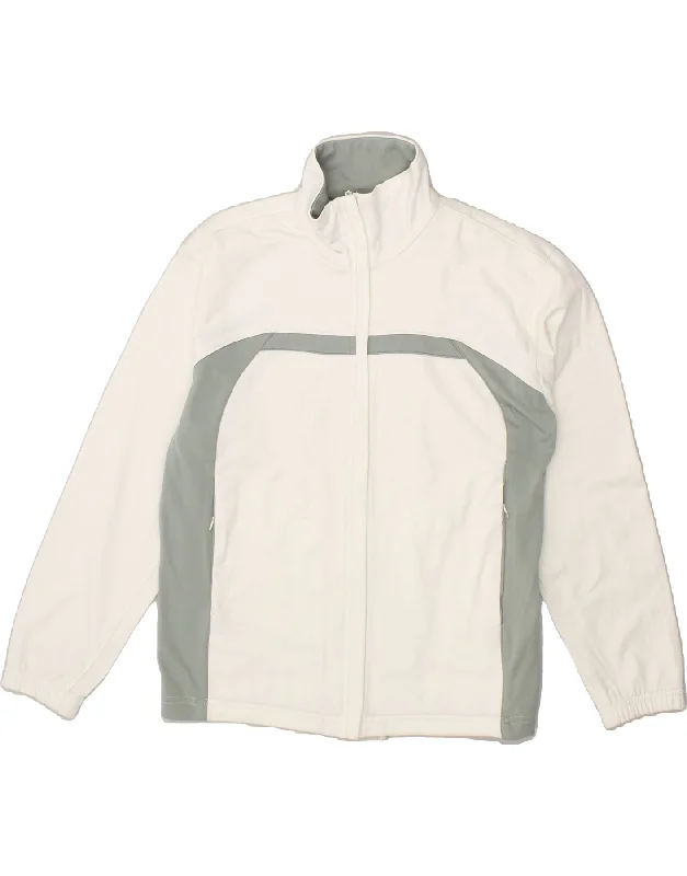 DIADORA Womens Graphic Tracksuit Top Jacket UK 12 Medium Off White Trench Coat Raincoat Waterproof Jacket DIADORA Womens Graphic Tracksuit Top Jacket UK 12 Medium Off White Trench Coat Raincoat Waterproof Jacket