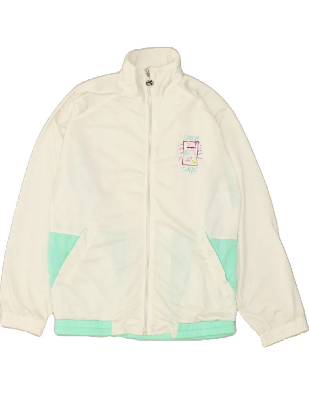 DIADORA Womens Tracksuit Top Jacket UK 18 XL White Colourblock Polyester Nylon Jacket Polyester Jacket Spandex Jacket DIADORA Womens Tracksuit Top Jacket UK 18 XL White Colourblock Polyester Nylon Jacket Polyester Jacket Spandex Jacket