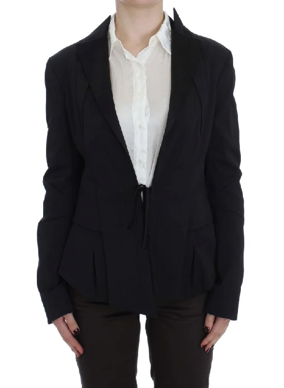 Exte Stretch Single Breasted Blazer Women's Jacket Mesh Jacket Canvas Jacket Denim Jacket Exte Stretch Single Breasted Blazer Women's Jacket Mesh Jacket Canvas Jacket Denim Jacket
