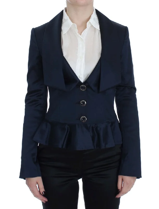 Exte Three Button Single Breasted Blazer Women's Jacket Striped Jacket Polka Dot Jacket Floral Jacket Exte Three Button Single Breasted Blazer Women's Jacket Striped Jacket Polka Dot Jacket Floral Jacket