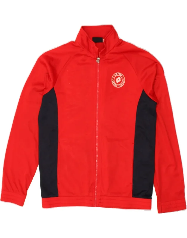 LOTTO Womens Tracksuit Top Jacket UK 12 Medium Red Colourblock Polyester Mesh Jacket Canvas Jacket Denim Jacket LOTTO Womens Tracksuit Top Jacket UK 12 Medium Red Colourblock Polyester Mesh Jacket Canvas Jacket Denim Jacket